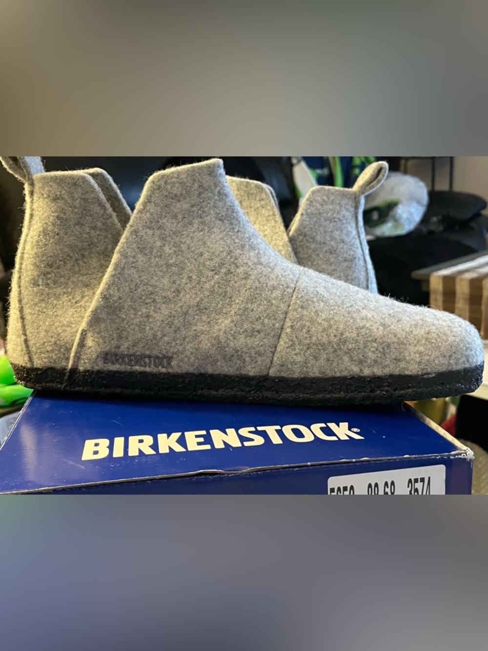 Birkenstock Gray Felt Ankle Booties - Picture 2 of 6